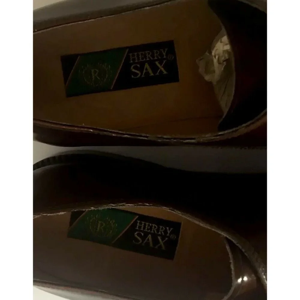 Herry Sax Men’s Sz 9.5 Shoes Brown Made In Italy‎